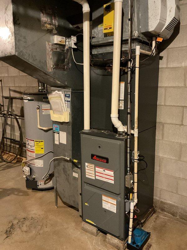 Diagnosed and repaired an intermittent heating issue on a 7-year-old Amana furnace. Identified a faulty low pressure switch that was periodically sticking in the open position, preventing consistent operation. Replaced defective pressure switch and verified proper system operation with the furnace now maintaining set temperature.