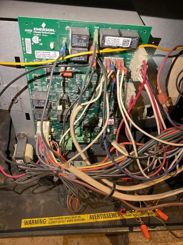 Diagnosed and repaired an intermittent heating issue on a 7-year-old Amana furnace. Identified a faulty low pressure switch that was periodically sticking in the open position, preventing consistent operation. Replaced defective pressure switch and verified proper system operation with the furnace now maintaining set temperature.