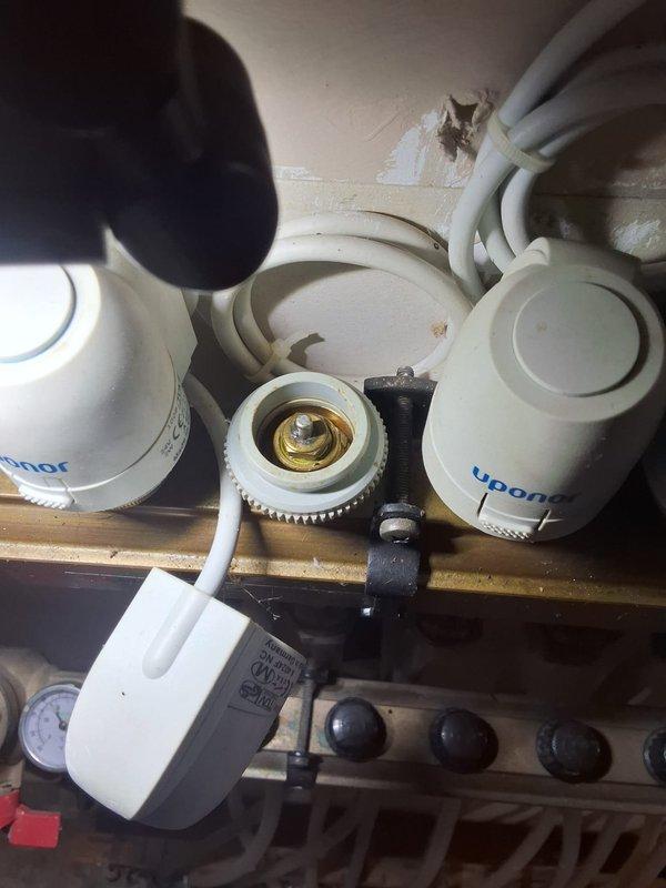 Performed annual maintenance on 15-year-old boiler system with radiant heat. Inspected and tested all zone valves on the Uponor manifold assembly for proper operation. Documented system condition with photos for client records and discussed options for Gold Level generator maintenance program as requested by homeowner.