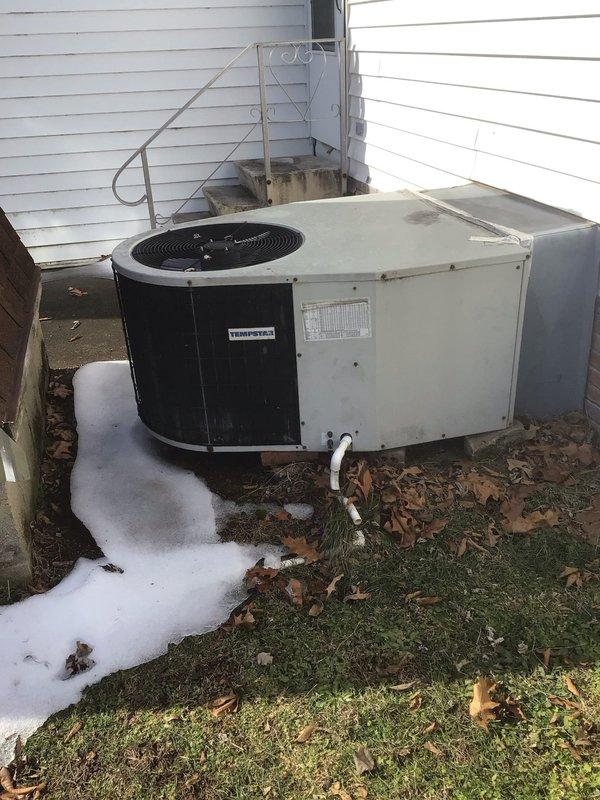 Performed routine gold-level maintenance service on two HVAC systems. Inspected and serviced both outdoor units (Tempstar and standard AC unit), checking refrigerant lines, electrical connections, and condensers. Replaced 14x20x1 filter as part of the first scheduled maintenance visit for this 2-year-old system.