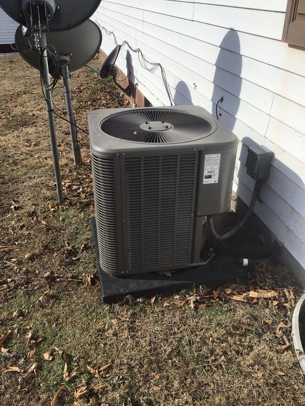 Performed routine gold-level maintenance service on two HVAC systems. Inspected and serviced both outdoor units (Tempstar and standard AC unit), checking refrigerant lines, electrical connections, and condensers. Replaced 14x20x1 filter as part of the first scheduled maintenance visit for this 2-year-old system.