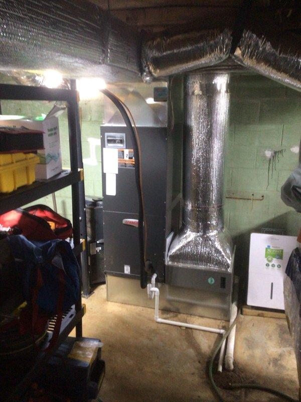 Completed annual maintenance service on Trane HVAC system (installed 1/28/25) during second scheduled visit. Replaced 20x20x5 filters, inspected both indoor furnace unit and outdoor condenser, and verified proper system operation. Customer opted to renew maintenance agreement for continued service coverage.