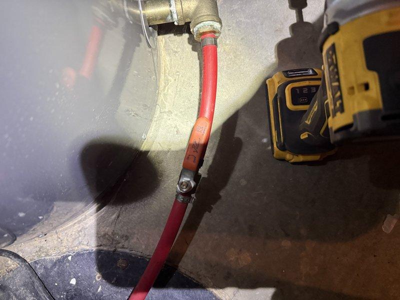 Responded to service call for Job #403439471 to address leaking domestic hot water line in geothermal unit. Identified need to braze the compromised section and documented the issue with photographs. Part has been ordered for the repair, with an estimated 120-minute service time required for completion once parts arrive.