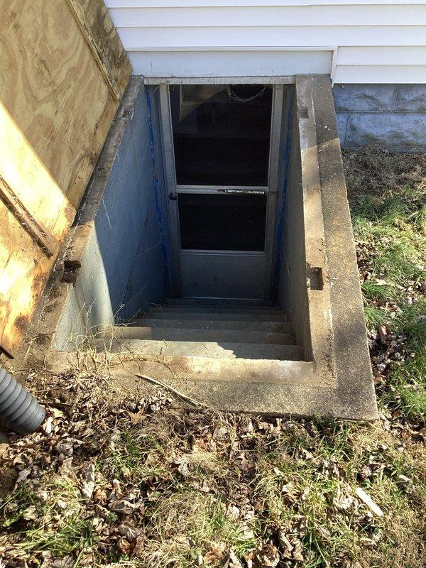 Conducted maintenance visit and consulted with customer regarding mini split installation options for upstairs area. Inspected both interior space (home office/gaming room) and exterior access points including basement entrance with concrete stairwell. Customer expressed interest in cooling solution for second floor.