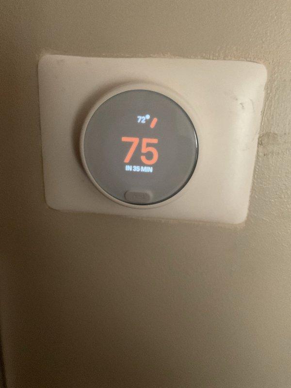 Completed scheduled Platinum Level maintenance on HVAC system with 16x20x5 filter. Verified proper thermostat operation, confirming temperature settings and programming functionality. Conducted temperature differential testing between supply and return air, with readings indicating system is performing within normal parameters.