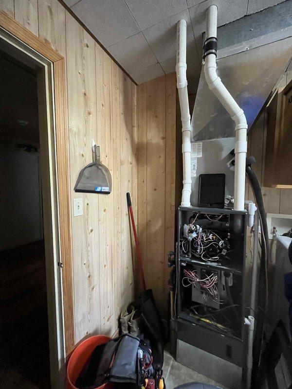 Completed Gold Level maintenance on 5-year-old HVAC system. Inspected internal components including electrical wiring, gas valve assembly, circuit boards, and blower motor; cleaned system interior and verified proper operation. Replaced 16x25x5 filter and documented system condition with photos for future reference.