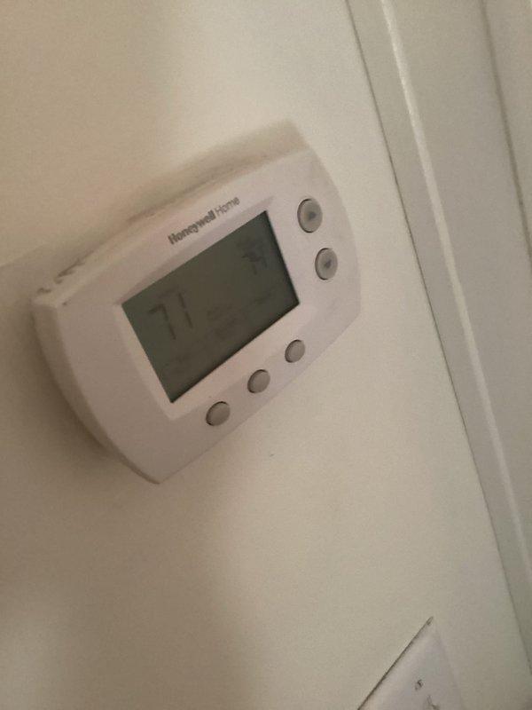 Completed scheduled maintenance on HVAC system, including replacement of 20x25x5 air filter as part of regular 4-year service plan. Verified system operation with thermostat check and electrical testing, confirming proper voltage at 245V. All components functioning as expected on this second maintenance visit.