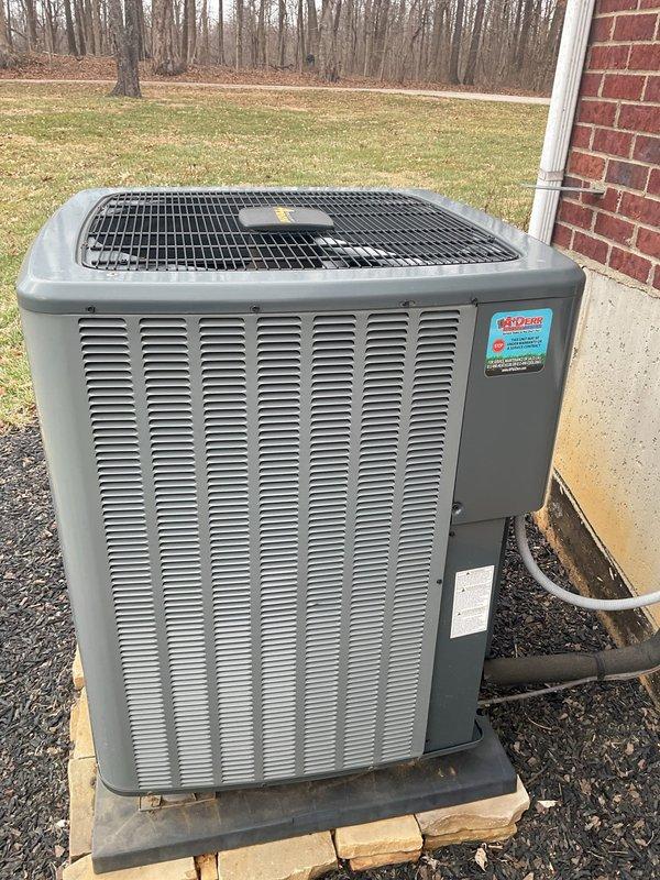 Conducted platinum level maintenance on a 2-year-old system experiencing intermittent short cycling. Performed comprehensive diagnostics including electrical testing with clamp meter on the outdoor condenser unit, and replaced 20x20x2 filter as part of first annual service visit. System is now operating within normal parameters with no short cycling observed.