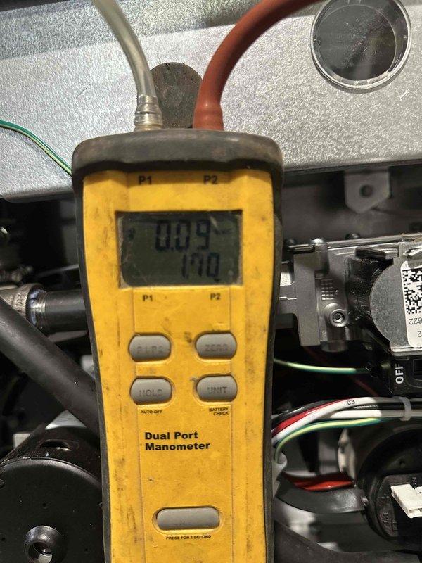 Successfully completed installation of a complete GREEN 3-ton 17 SEER/9.7 HSPF two-stage HVAC system with both heating and cooling capabilities. Performed electronic circuit board connections and conducted pressure testing with dual port manometer, confirming proper system operation with readings at 004/100.