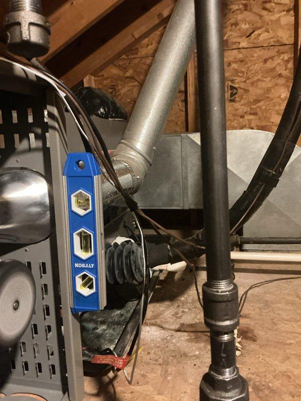 Completed quarterly preventative maintenance on HVAC system. Installed new 20x25x1 air filter during first scheduled maintenance visit. Inspected control board circuitry and electrical connections in air handler, confirming all components are properly functioning and secure.
