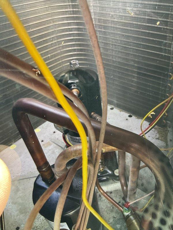 Diagnosed failed compressor (ZP31LXEPFV800) in outdoor unit requiring replacement. Ordered compressor and liquid line drier for system repair. Will perform vacuum service and recharge with R-410A refrigerant upon part arrival to restore cooling operation.