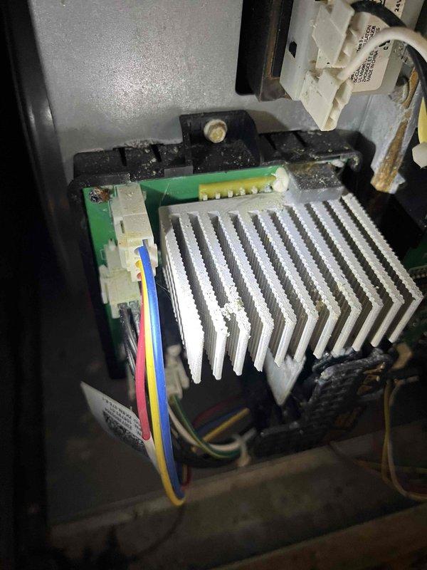 Diagnosed downstairs HVAC unit with non-functioning heat due to damaged ignition control board and exposed wiring with evidence of rodent damage. Installed and programmed new ignition control board, repaired chewed wiring with proper splicing techniques, and replaced air filters in both upstairs and downstairs units to restore system functionality.