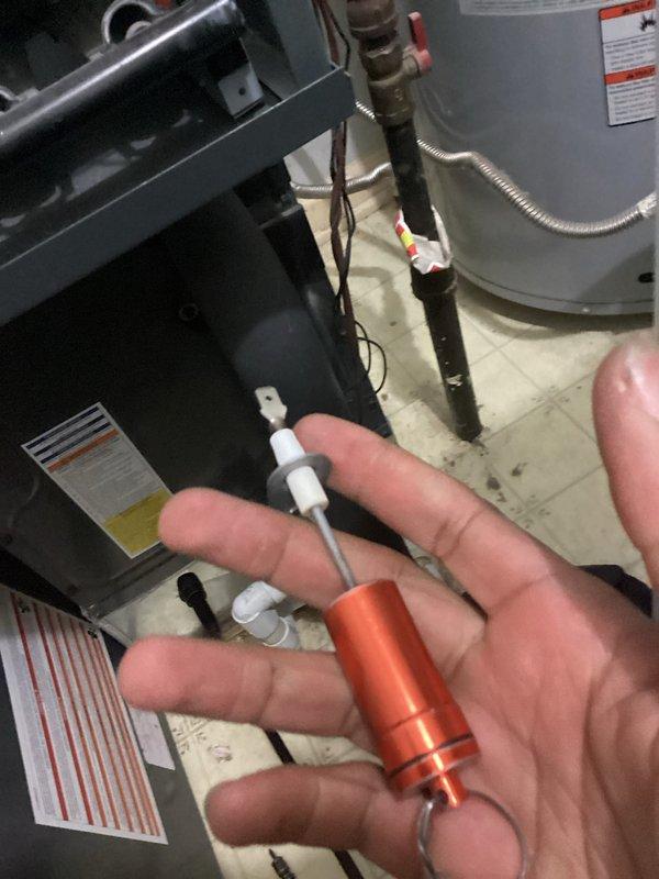 Conducted annual Platinum Level maintenance on 2-year-old HVAC system. Performed electrical testing using multimeter (reading 23.6) and inspected furnace unit and water heater connections. Replaced 16x20x5 filter during this second maintenance visit; customer renewed service agreement.