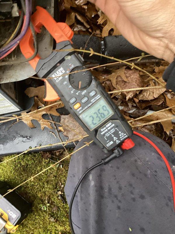 Conducted annual Platinum Level maintenance on 2-year-old HVAC system. Performed electrical testing using multimeter (reading 23.6) and inspected furnace unit and water heater connections. Replaced 16x20x5 filter during this second maintenance visit; customer renewed service agreement.