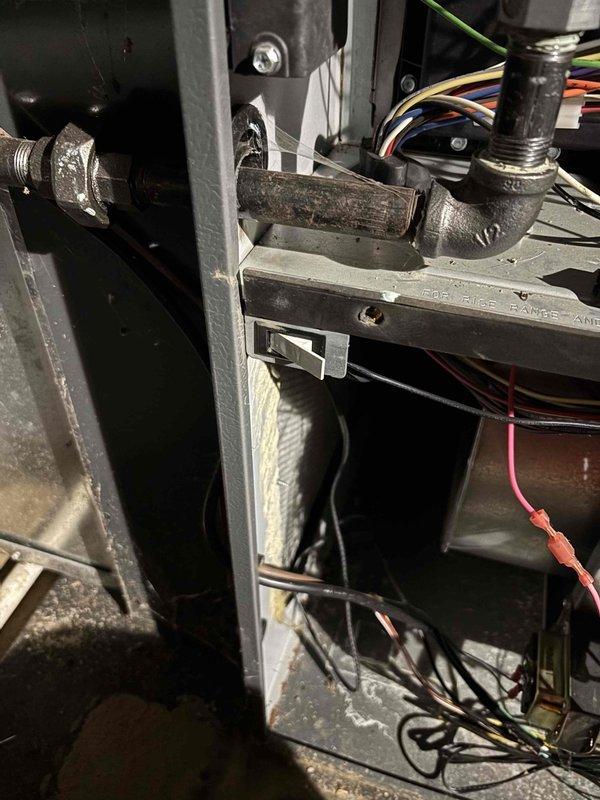 Performed scheduled platinum level maintenance on system. Replaced faulty door switch as previously noted during earlier service call. Tested electrical components and verified proper voltage readings (258V). Replaced air filters (24x25x2 and 1"). Identified and documented corrosion on pipe elbow joint that will require monitoring. All systems now operating normally.