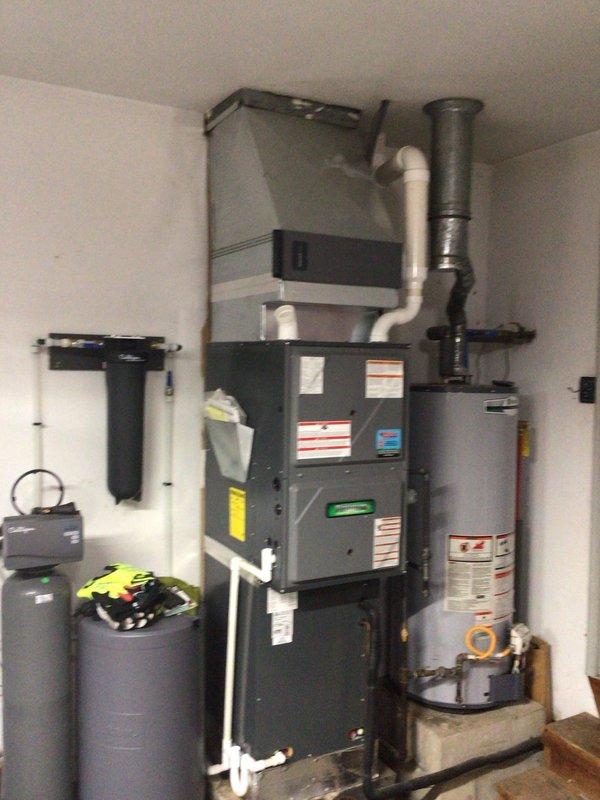 Completed Platinum Level maintenance on 4-year-old HVAC system, including replacement of 20x25x2 filter. Inspected furnace, water heater, and ventilation components, confirming all connections and drainage systems are functioning properly. This service represents the second visit of the annual maintenance plan as scheduled.