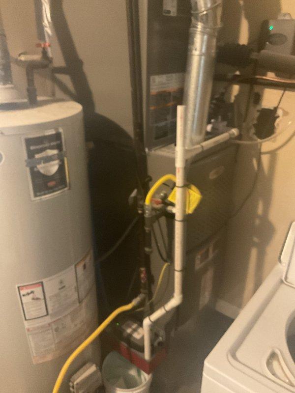 Performed comprehensive tune-up on residential HVAC system, including inspection of outdoor AC condenser unit and furnace/air handler in utility room. Cleaned condenser coils, checked refrigerant levels, verified proper electrical connections, and inspected gas line connections to ensure safe operation. All components functioning within normal parameters; system is now operating at optimal efficiency.