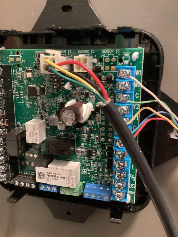 Performed annual planned maintenance on NSSU system installed 9/26/25. Inspected control board and electronic components, noting all connections secure with proper wire management. Examined circuit boards including ECM drive, terminal connections, and sensor arrays (#2 and #5). All systems functioning normally with no issues detected.