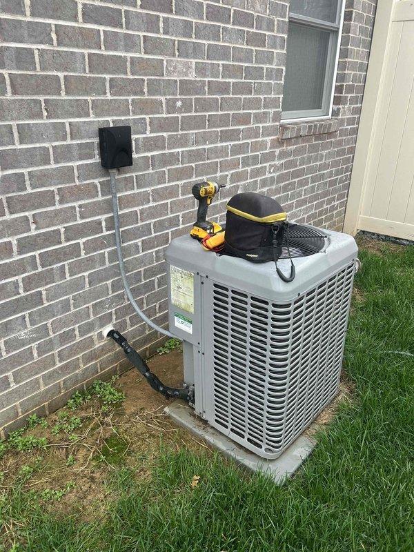 Diagnosed and repaired outdoor condenser unit that was short cycling due to a faulty capacitor, which was causing the compressor to shut down after only running for seconds at a time. Replaced capacitor, cleaned condenser coil, and verified proper system operation with normal cycling patterns restored on this 9-year-old Coleman HVAC system.