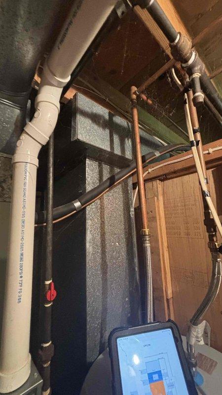 Conducted comprehensive assessment of residential HVAC system for potential replacement, documenting existing equipment condition including deteriorated exterior condenser unit and aging furnace components. Evaluation included inspection of current ductwork configuration and utility connections to determine optimal replacement options, with recommendation for complete system upgrade under the Free Furnace with AC promotional offering.