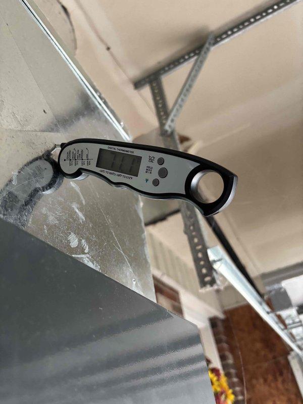 Completed planned maintenance service on a single residential HVAC system. Inspected outdoor condensing unit, verified proper installation on concrete pad with appropriate clearances. Conducted temperature differential measurements using digital thermometer to confirm system is operating within manufacturer specifications.