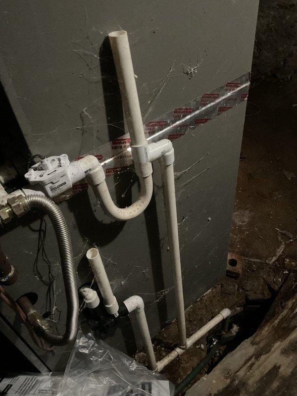 Returned to complete previously unfinished planned maintenance service. Successfully installed the customer-provided air filter and performed all remaining interior maintenance tasks on the HVAC system. Documented the completed work with photos showing the newly installed filter and inspected the condensate drainage system, which appears to be functioning properly with no visible leaks or blockages.