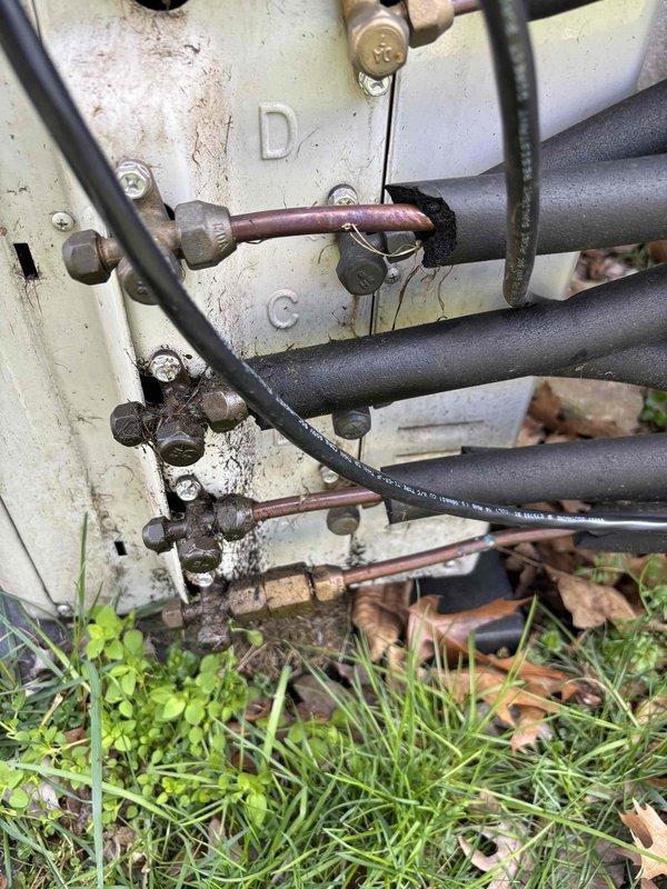 Responded to service call for system displaying error codes PC02 and PC03. Conducted diagnostic testing on outdoor unit, inspecting refrigerant lines and connections for proper operation. Utilized temperature probe at the ventilation outlet to verify system performance after resolving the error code issues.