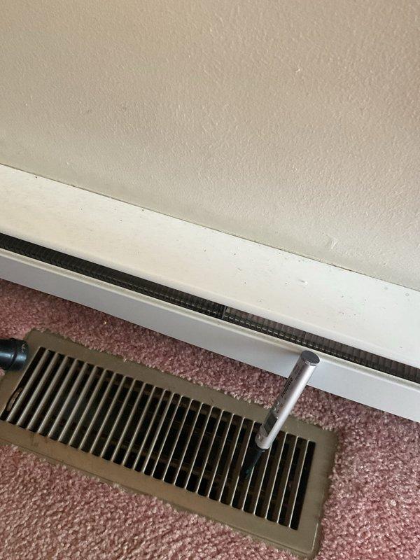 Completed monthly maintenance service on 4-year-old HVAC system under Gold Level Single System Home plan. Inspected and adjusted floor register vents throughout residence to ensure proper airflow distribution. Performed electrical diagnostic testing on outdoor condensing unit with clamp meter, recording amperage draw of 0.53, and inspected capacitor and wiring connections for proper function and safety compliance.