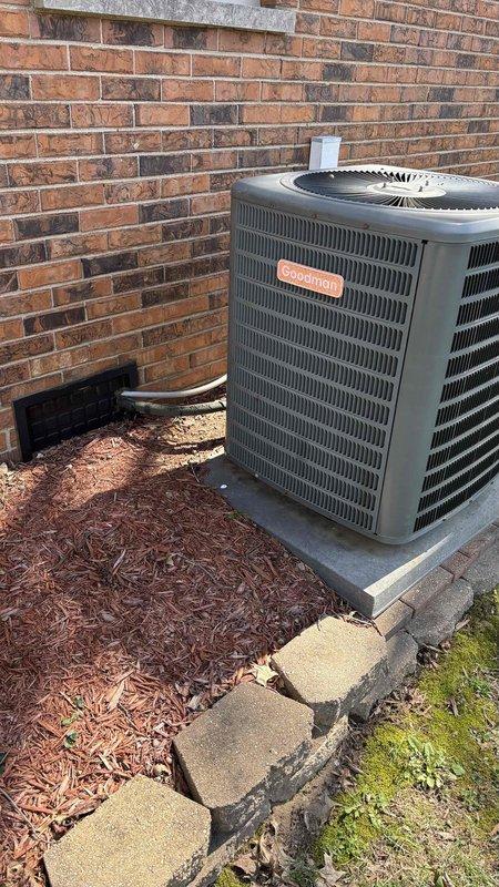 # HVAC System Replacement Estimate

Conducted comprehensive site evaluation for complete HVAC system replacement at residential property currently utilizing electric baseboard heating. Inspected existing outdoor condensing unit positioned on concrete pad against exterior brick wall, noting age-related deterioration and operational concerns. Assessed attic-mounted air handler and existing ductwork infrastructure installed in ceiling spaces. Documented significant mineral deposits and white residue accumulation on ductwork components, along with deteriorated wooden structural elements showing moisture damage and paint degradation in mechanical space. Evaluated electrical service compatibility and discussed conversion from electric baseboard to forced-air system. Provided detailed equipment replacement proposal including appropriately-sized condensing unit, air handler, thermostat upgrade, and necessary modifications to integrate with existing ductwork. Reviewed system options and efficie
