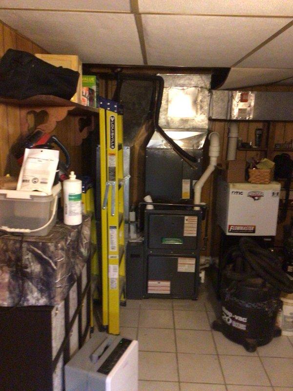 Completed routine AC tune-up on residential split system. Performed comprehensive inspection of furnace and air handler equipment, verified operational status of all components, and documented system condition with photographic evidence. Noted significant dust and debris accumulation within ductwork that may require future cleaning to maintain optimal airflow and indoor air quality.