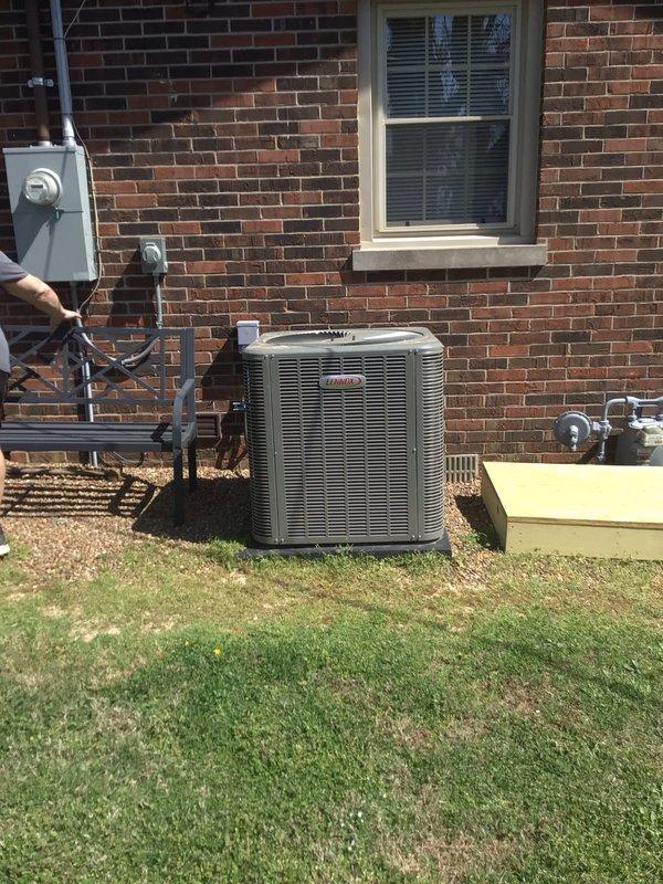 Completed Platinum Level maintenance on a 1-year-old Lennox HVAC system consisting of an outdoor condensing unit and indoor furnace. Performed comprehensive inspection of both indoor and outdoor equipment, replaced 20x25x5 air filter, checked all electrical connections and controls, verified proper refrigerant levels and pressures, inspected condensate drain system and PVC piping, tested system operation and safety controls, cleaned condenser coils, and confirmed proper airflow throughout the system. All components found operating within manufacturer specifications. System performing efficiently with no deficiencies noted.