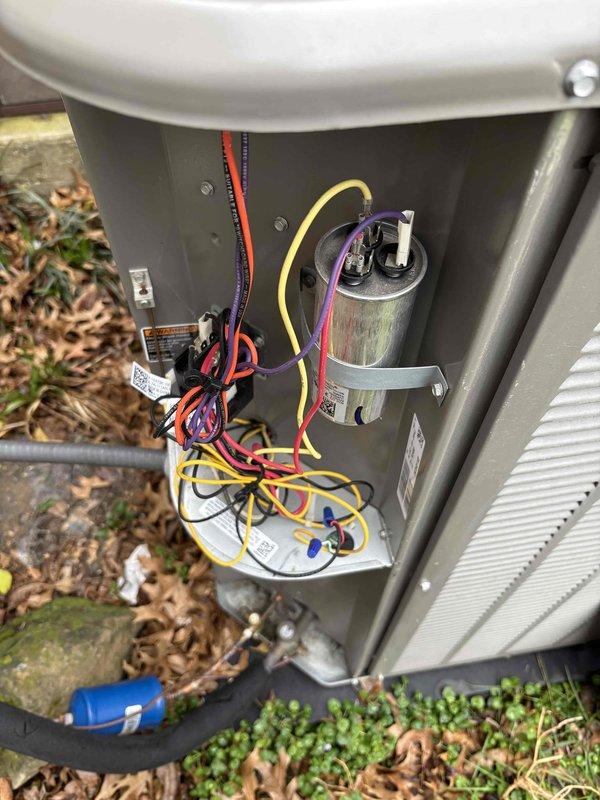 Completed comprehensive Platinum Level maintenance on 2-year-old HVAC system during second annual visit. Performed full system inspection including electrical component verification, capacitor testing, and airflow measurements at supply registers. Changed 16x25x5 filter, inspected condenser unit with access panel removal to verify wire connections and component integrity, and documented system performance with diagnostic readings. All components operating within manufacturer specifications; customer due for maintenance plan renewal.