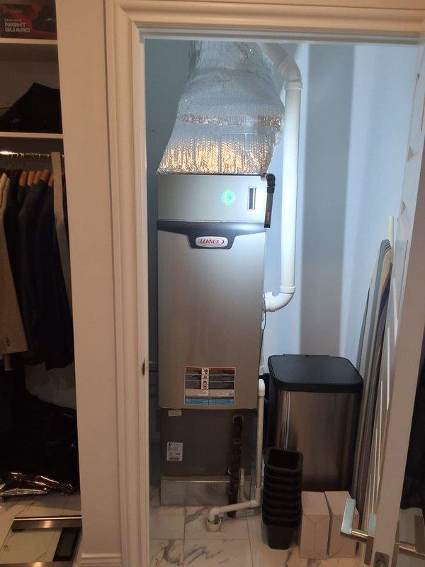 Responded to service call for 4-year-old Lennox HVAC system serving home addition experiencing short-cycling and failure to stop at setpoint temperature. Upon arrival, confirmed adequate airflow through vents with no ice buildup on evaporator coil. Performed comprehensive diagnostic evaluation of air handler unit and control system. Inspected thermostat communication and cycling patterns. Evaluated system operation, refrigerant levels, and electrical components. Identified and resolved control issue causing improper cycling behavior. Tested system through multiple cooling cycles to verify proper operation and confirmed unit now shuts down appropriately upon reaching target temperature. System restored to normal operation with proper cycle times.