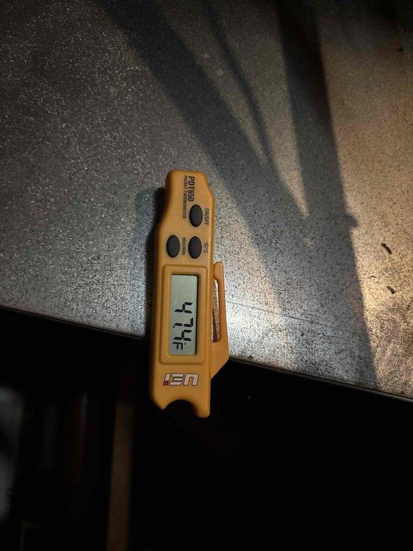 Responded to no-cooling complaint for upstairs HVAC system in dual-zone residence with 7-year-old equipment. Performed diagnostic evaluation and temperature differential testing at supply registers, measuring 53.8°F discharge air temperature. Pulled new thermostat wire to restore proper communication between control system and air handler. Verified airflow at vents and confirmed downstairs system operating normally while upstairs zone experienced elevated temperatures reaching 80°F. System restored to proper operation with adequate cooling capacity confirmed at supply registers.