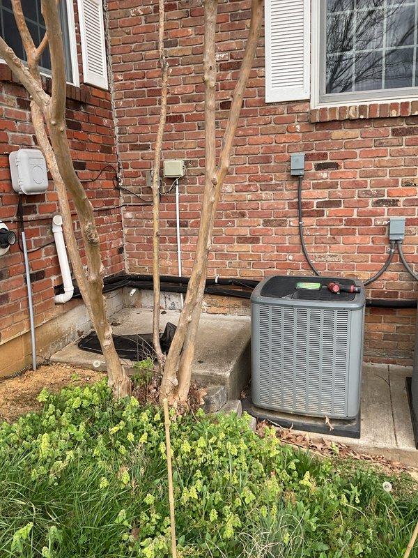 Completed comprehensive planned maintenance on dual HVAC system including outdoor condensing unit and indoor air handler/furnace system. Performed full system inspection, cleaned components, checked refrigerant levels, tested electrical connections, verified proper airflow, and confirmed both units operating within manufacturer specifications. All maintenance tasks completed per preventive maintenance program requirements with no issues identified and both systems functioning efficiently.