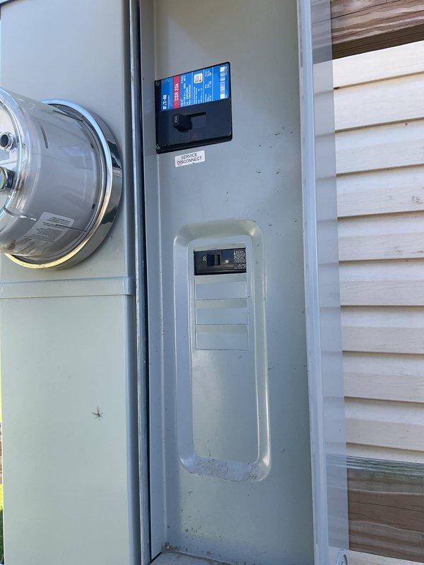 Conducted comprehensive assessment of existing packaged heat pump unit serving medium-sized residential structure. Evaluated current Goodman package unit installation, electrical disconnect components, and meter configuration for replacement estimate. Documented equipment specifications, unit placement on concrete pad, electrical service connections, and overall system condition to provide A+ rated energy-efficient replacement recommendation for heating and cooling system upgrade.