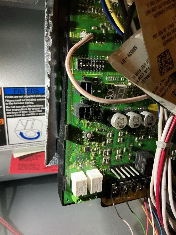 Completed annual platinum-level preventive maintenance on single-system residential HVAC unit with 16x25x5 filter media. Performed comprehensive inspection of furnace control board, verified all electrical connections and relay operations, and conducted system diagnostics using calibrated test equipment. All components operating within manufacturer specifications; system ready for heating season.