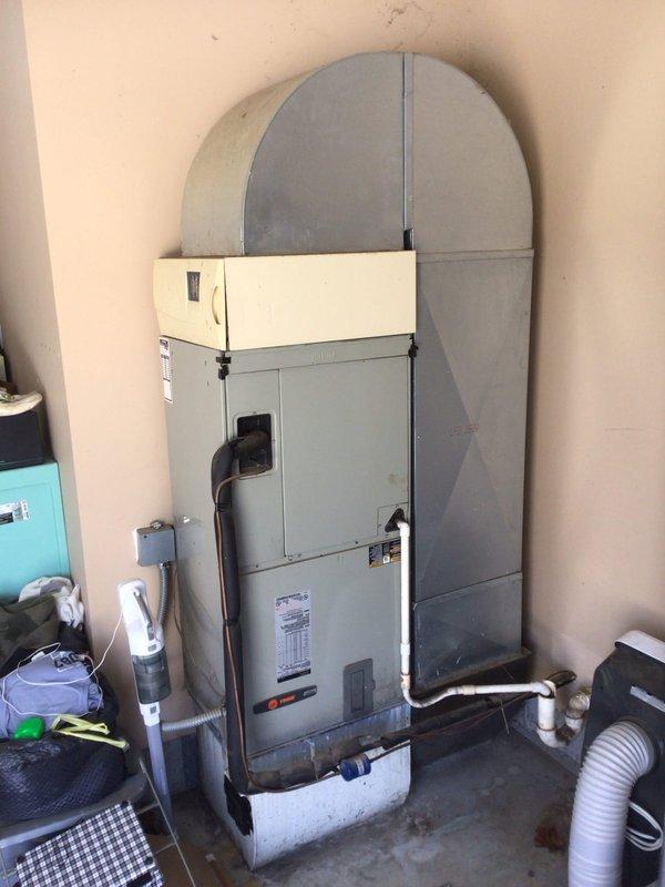 # HVAC Maintenance - Planned Duo Maintenance

Completed comprehensive Platinum Level planned maintenance on dual-system HVAC installation including outdoor condenser unit and indoor air handler. Performed thorough inspection, cleaning, and operational testing of both systems to ensure optimal performance and efficiency. All equipment found operating within normal parameters with no immediate service needs identified.

## Outdoor Condenser Unit Service

Inspected charcoal gray condenser unit positioned on concrete pad with proper clearances maintained. Verified electrical disconnect box functionality and examined conduit connections for secure mounting. Cleaned condenser coils and removed debris from unit exterior and surrounding area. Checked refrigerant line insulation integrity and confirmed proper drainage. Tested unit startup sequence, amperage draw, and temperature differentials across coil. Verified fan motor operation and blade condition. Documented unit condition with photograp