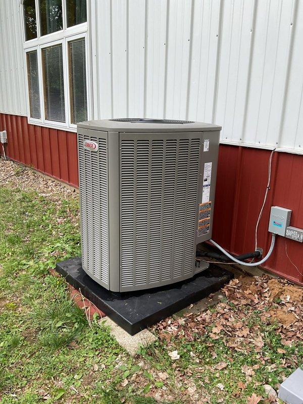 Completed second annual Platinum Level planned maintenance service on dual HVAC system consisting of outdoor Lennox heat pump unit and secondary condenser unit, both approximately 10 months old. Performed comprehensive inspection and maintenance on both systems including cleaning condenser coils, checking refrigerant levels and pressures, inspecting electrical connections and disconnect boxes, verifying proper amperage draw on compressors and fan motors, and testing thermostat operation. Replaced 16" x 25" x 4" air filters on both systems. Inspected condensate drain lines for proper flow and cleared any blockages. Verified all safety controls and limit switches functioning correctly. Checked mounting pads for levelness and stability on both units. Inspected electrical conduit and wiring for proper installation and secure connections. Confirmed both systems operating within manufacturer specifications with proper temperature splits across evaporator coils. All equipment labels, specific