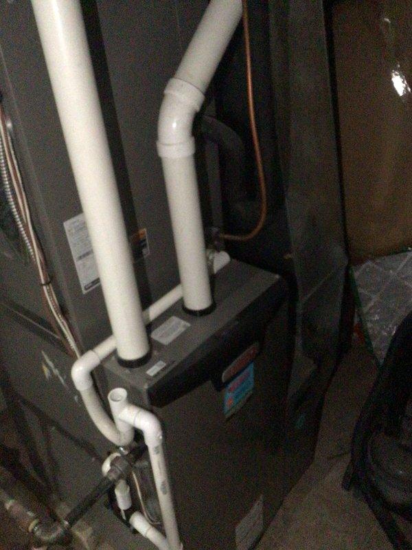 Completed annual planned maintenance on 2-year-old HVAC system. Performed comprehensive inspection of air handler unit and associated components including PVC exhaust and condensate drain lines. Replaced 16x25x5 air filter. Inspected ductwork and identified significant dust and debris accumulation on interior surfaces requiring attention. Verified proper operation of all mechanical components and connections. System operational upon completion of first annual maintenance visit.