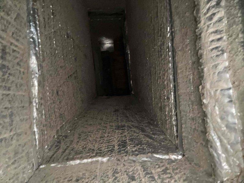 Completed annual planned maintenance on 2-year-old HVAC system. Performed comprehensive inspection of air handler unit and associated components including PVC exhaust and condensate drain lines. Replaced 16x25x5 air filter. Inspected ductwork and identified significant dust and debris accumulation on interior surfaces requiring attention. Verified proper operation of all mechanical components and connections. System operational upon completion of first annual maintenance visit.