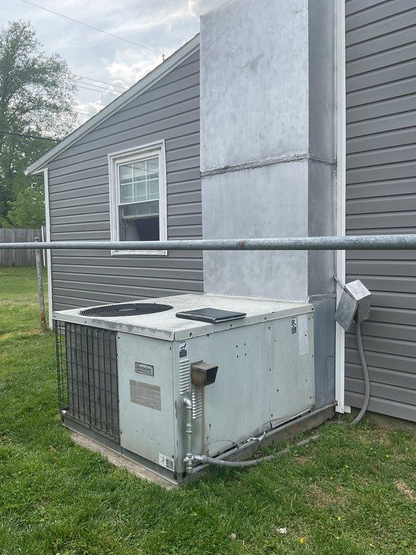 Completed comprehensive HVAC system replacement estimate for residential property with non-functioning existing equipment. Evaluated current outdoor condensing unit and associated ductwork installation, including vertical metal chase and existing concrete pad placement. Assessed natural gas meter location and utility connections for compatibility with replacement system requirements, documented site conditions including siding clearances and electrical service access, and provided homeowner with detailed replacement options during scheduled consultation.