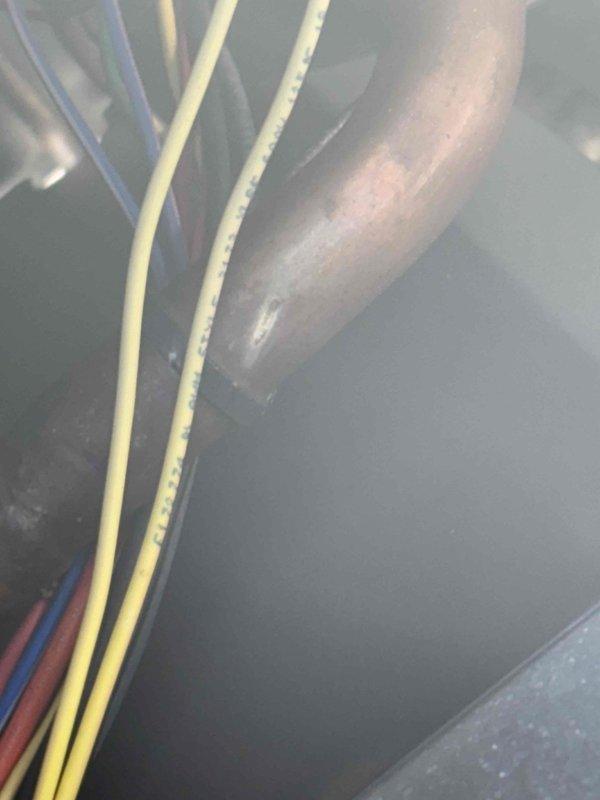 Responded to no cooling complaint on 10+ year old system for second opinion evaluation. Previous contractor diagnosed failed compressor. Upon arrival, measured supply air temperature at register showing 53.1°F, indicating system is producing cooled air. Inspected outdoor condensing unit and verified compressor operation, refrigerant lines, and overall system functionality. System found operating within normal parameters with no evidence of compressor failure at time of inspection.
