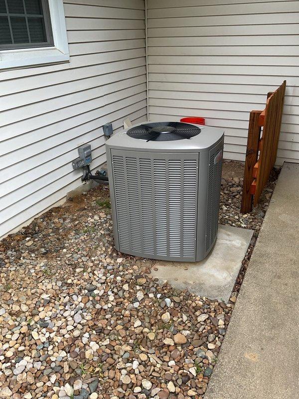 # HVAC Maintenance Completed

Performed comprehensive Platinum Level preventive maintenance on a 1-year-old residential HVAC system during the first annual service visit. Inspected indoor furnace unit and outdoor condensing unit, verified proper operation of all components, and replaced 16x25x5 air filter. All equipment found operating within normal parameters with no deficiencies noted.