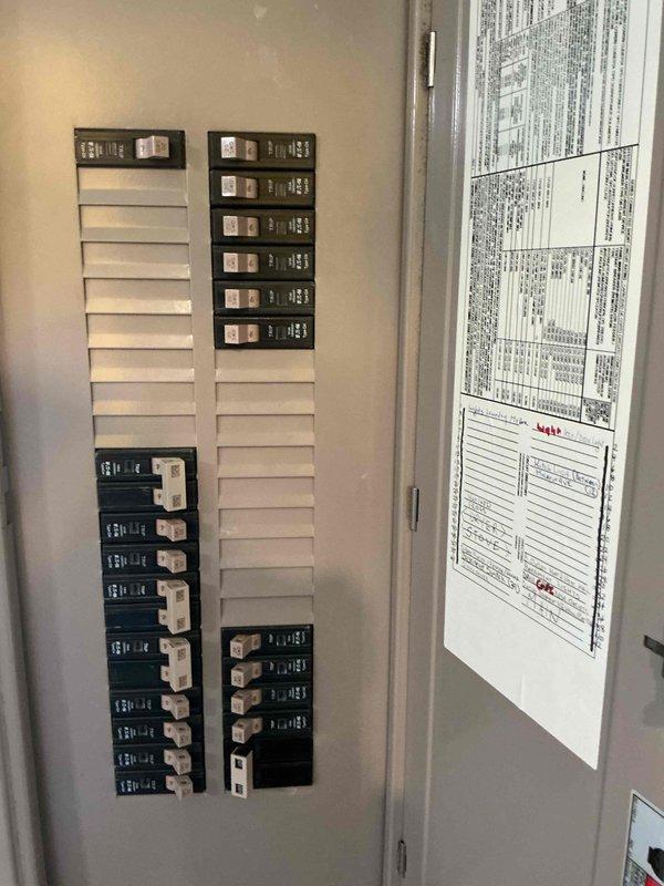 Reconnected the service ground at the main electrical panel to restore proper grounding for the electrical system. Verified all grounding connections were secure and tested the system to ensure proper operation and safety compliance.
