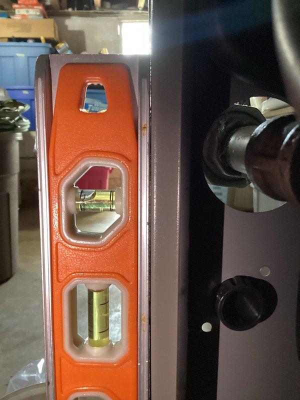 Completed first quarterly maintenance visit on Lennox EL297UHEK furnace system. Replaced 16x25x5 air filter and performed standard system inspection. Verified unit levelness and documented equipment condition with cabinet access panel properly secured.