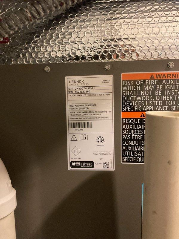 Completed annual planned maintenance visit on Lennox HVAC system. Performed comprehensive inspection of indoor air handler unit and outdoor condensing unit, verified all electrical connections and components including capacitor and contactor are functioning properly, checked refrigerant levels, and inspected ductwork insulation. System operating within normal parameters with no issues identified at this time.