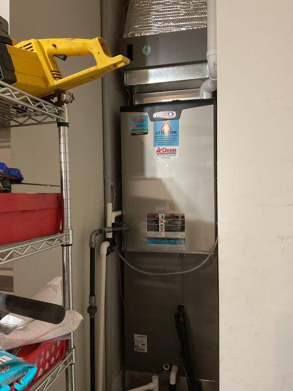 Completed platinum-level preventive maintenance on a one-year-old residential HVAC system during the second annual visit. Inspected and serviced indoor air handler unit and outdoor condensing unit, replaced 20x25x5 air filter, verified proper airflow through ductwork connections, and confirmed all electrical connections and refrigerant lines were secure. System operating within manufacturer specifications with all components functioning properly.