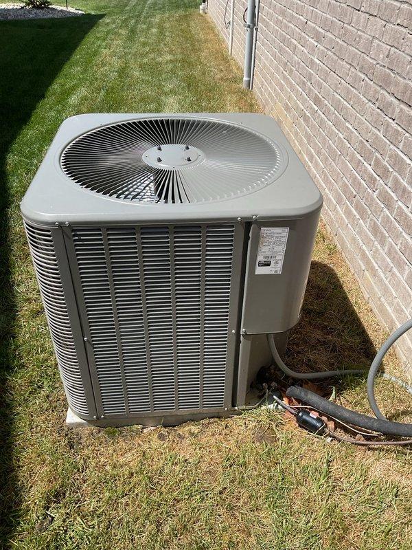 Completed platinum-level preventive maintenance on a one-year-old residential HVAC system during the second annual visit. Inspected and serviced indoor air handler unit and outdoor condensing unit, replaced 20x25x5 air filter, verified proper airflow through ductwork connections, and confirmed all electrical connections and refrigerant lines were secure. System operating within manufacturer specifications with all components functioning properly.