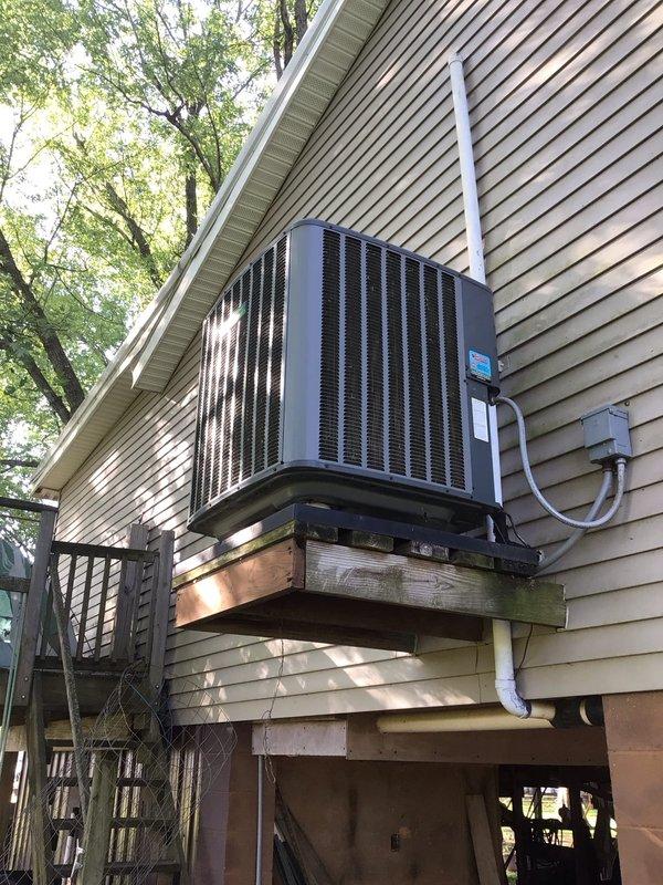 Completed Platinum Level planned maintenance on 8-year-old dual-zone HVAC system. Serviced both indoor wall-mounted unit and outdoor condenser unit, replaced 16x20x5 filter and cleaned washable filter per monthly maintenance schedule. Both systems inspected and operating within normal parameters.